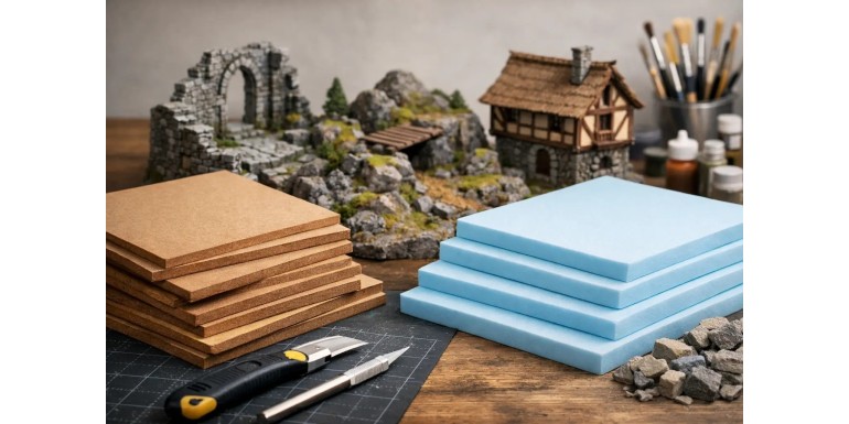 MDF or XPS foam for tabletop terrain